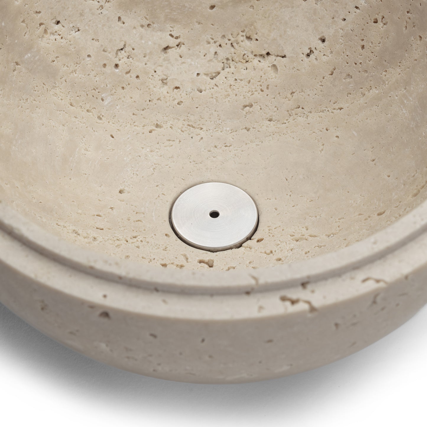 INCENSE BURNER IN CLASSIC ROMAN TRAVERTINE