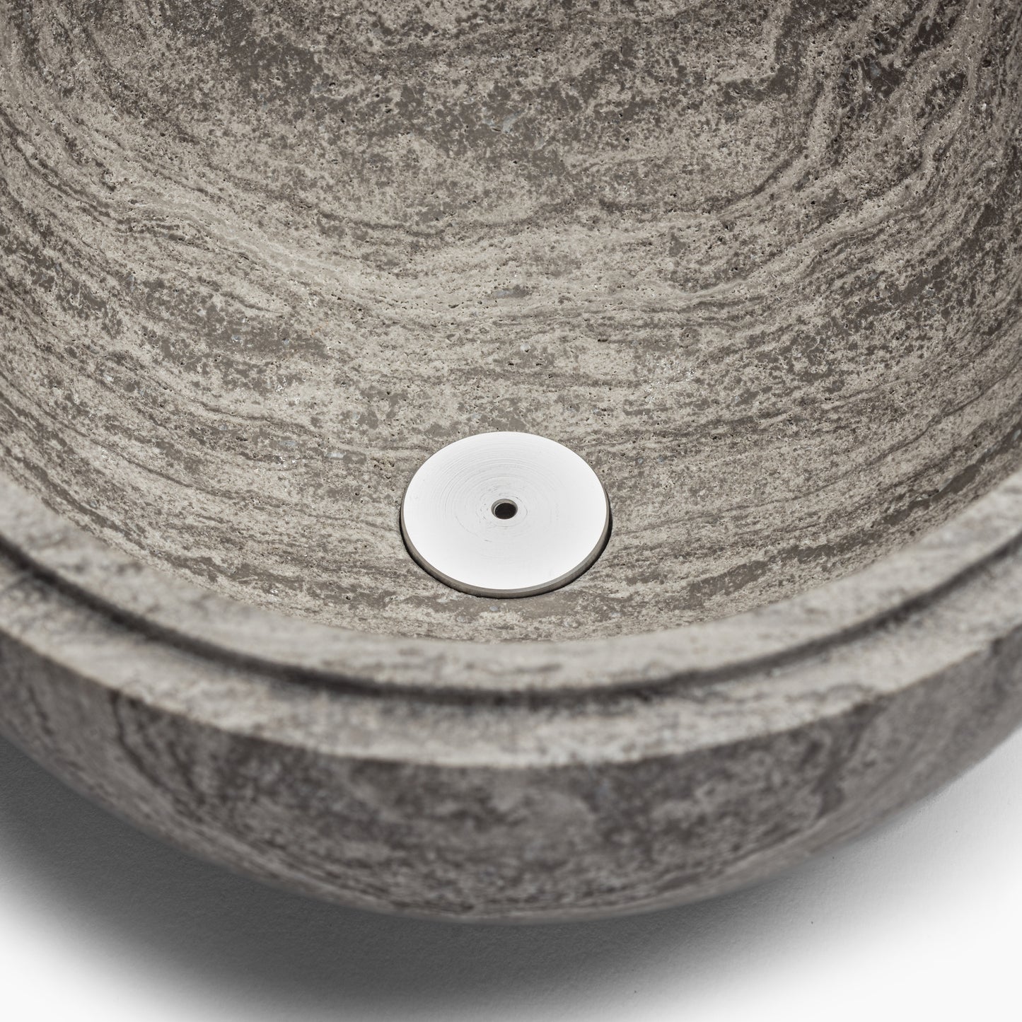 INCENSE BURNER IN GREY ATHENS MARBLE