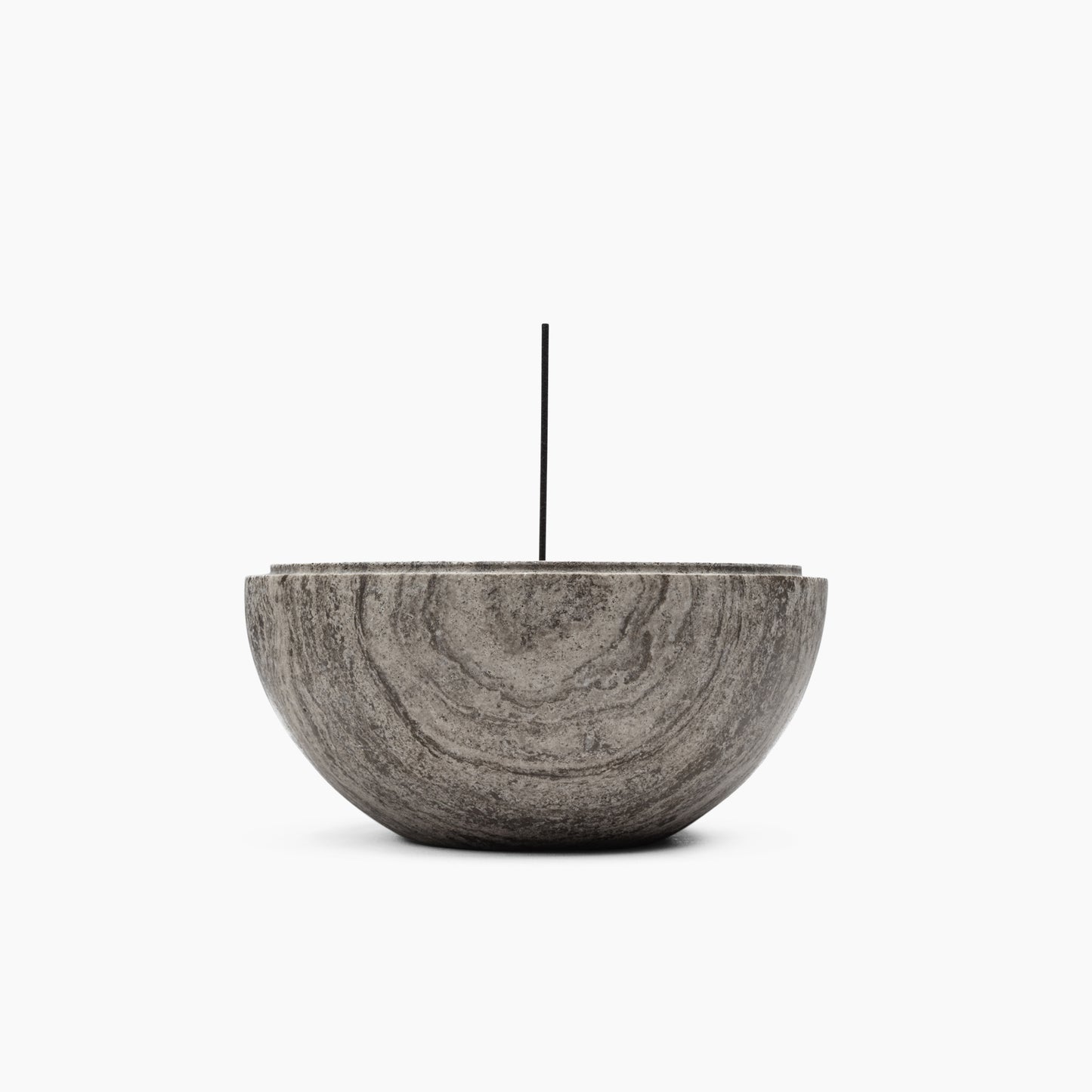 INCENSE BURNER IN GREY ATHENS MARBLE