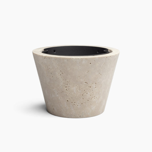 MEDIUM ORCHID POT IN CLASSIC ROMAN TRAVERTINE