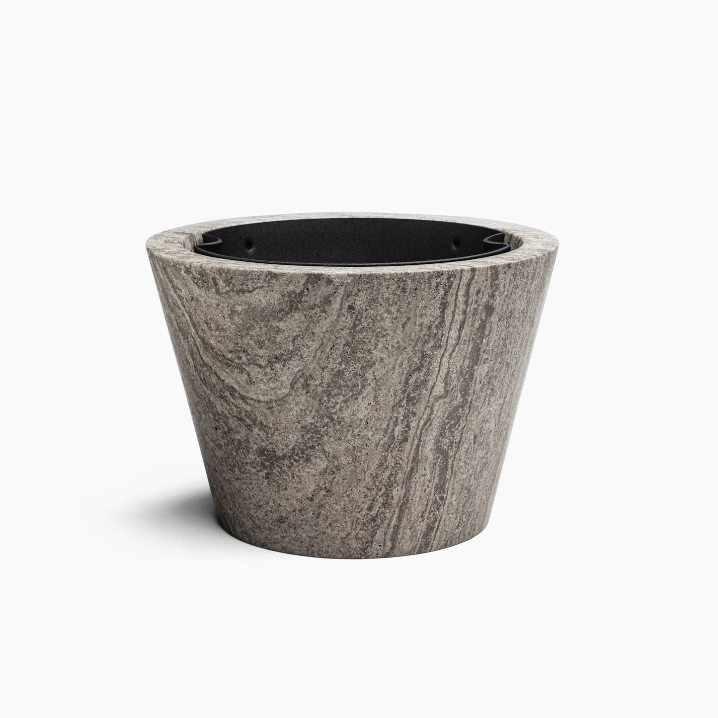 MEDIUM ORCHID POT IN GREY ATHENS MARBLE