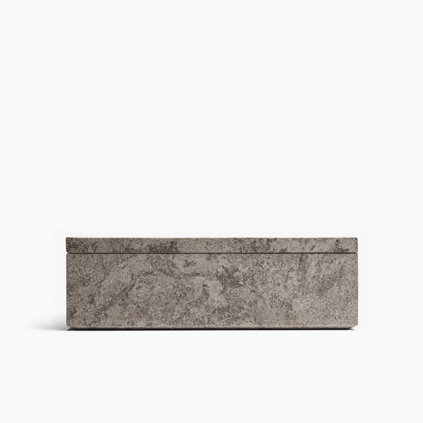 BOX WITH LID IN GREY ATHENS MARBLE