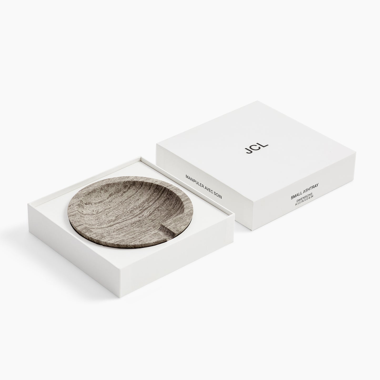 SMALL ASHTRAY IN GREY ATHENS MARBLE